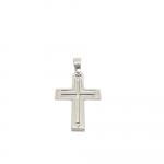 Croce in oro Bianco k14 (code H1819)